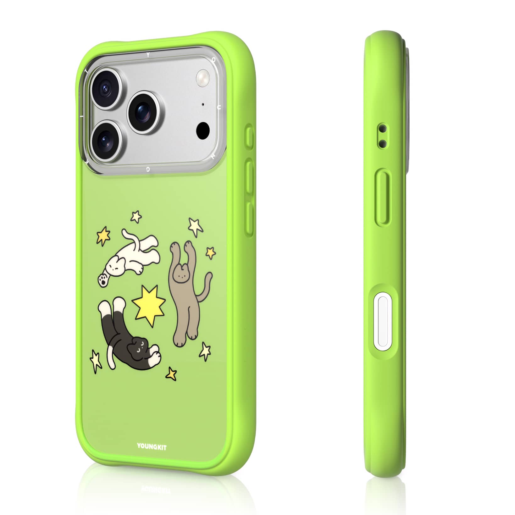 قاب Youngkit یانگ کیت Cat Diary Series سبز
